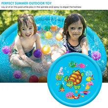 Carica l'immagine nel visualizzatore di Gallery, Stuoia per Giochi con Spruzzi E d'Acqua Bambini blu-110CM / 43Inch