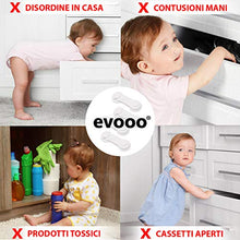 Carica l'immagine nel visualizzatore di Gallery, Evooo | Blocca Cassetti Per Bambini | Chiusura Di Sicurezza | Ferma 12 + 4 - Ilgrandebazar