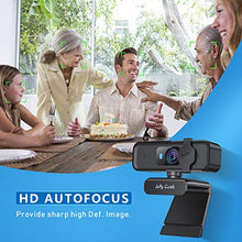 Carica l'immagine nel visualizzatore di Gallery, Webcam autofous HD 1080P con Microfono stereo, Jelly Comb Web camera USB Nero