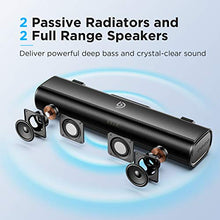 Carica l'immagine nel visualizzatore di Gallery, BOMAKER Tapio I Mini Soundbar Bluetooth 5.0 Wireless, 16'' con DSP Black