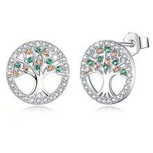 Carica l'immagine nel visualizzatore di Gallery, MEGA CREATIVE JEWELRY Orecchini da Donna Albero Della Vita in Argento - Ilgrandebazar