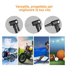 Carica l'immagine nel visualizzatore di Gallery, Compressore Aria Portatile Auto, Oasser Pompa Elettrica Ricaricabile con... - Ilgrandebazar