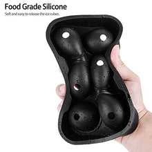 Carica l'immagine nel visualizzatore di Gallery, Ankway Set di 2 Stampi Per Ghiaccio In Silicone Di Grandi Dimensioni, Nero - Ilgrandebazar