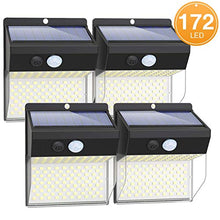 Carica l'immagine nel visualizzatore di Gallery, Luce Solare LED Esterno [4 Pezzi], Litogo 172 Luci Solari【270°Angolo...