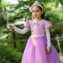 Carica l'immagine nel visualizzatore di Gallery, Bascolor Principessa Rapunzel Sofia Vestito Accessori Collana Diadema Guanti... - Ilgrandebazar