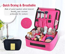 Carica l'immagine nel visualizzatore di Gallery, DIMJ Porta Trucchi da Viaggio, Borsa Trucco Professionale Beauty Case Rosa