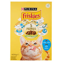 Carica l'immagine nel visualizzatore di Gallery, Purina Friskies Crocchette Gatti Adulti con Salmone e Verdure 400 g