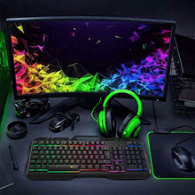 Carica l'immagine nel visualizzatore di Gallery, Tastiera da Gioco, WisFox Cablata USB Retroilluminata a Colori...