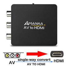 Carica l'immagine nel visualizzatore di Gallery, AMANKA Mini AV a HDMI Convertitore Adattatore,1080P Composito RCA a
