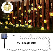 Carica l'immagine nel visualizzatore di Gallery, Catena Luminosa Esterno Solare,Useber 50 LED Impermeabile Luci Stringa Solare per Casa,Giardino,Feste,Natale,Balcone (Bianco Caldo)