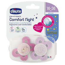 Carica l'immagine nel visualizzatore di Gallery, Chicco 00074935410000 Physio Comfort Night Bimba Succhietto di Silicone,... - Ilgrandebazar