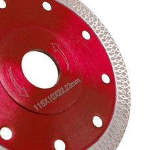 Carica l'immagine nel visualizzatore di Gallery, Disco Diamantato 115mm Sottile professionale Taglio a secco con taglio Rosso - Ilgrandebazar
