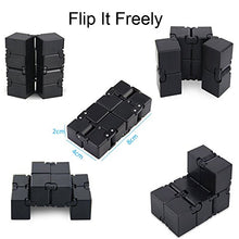 Carica l'immagine nel visualizzatore di Gallery, Funxim Infinity Cube Toy per Adulti e Bambini, Nuova Versione Fidget Nero - Ilgrandebazar