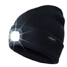 Carica l'immagine nel visualizzatore di Gallery, COTOP Cappello Uomo Illuminato Berretto 4 LED, con Luce LED Nero