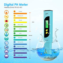 Carica l'immagine nel visualizzatore di Gallery, Dustgo Tester PH/TDS&amp;EC 4 in 1 Set Misuratore digitale della qualità...