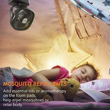 Carica l'immagine nel visualizzatore di Gallery, COMLIFE Ventilatore Portatile da Campeggio con Luce LED, 3 velocità,...