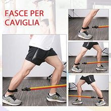 Carica l'immagine nel visualizzatore di Gallery, OMORC Set di Fasce Resistenza - 5 Bande Elastiche in Lattice con...