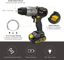 Carica l'immagine nel visualizzatore di Gallery, Trapano Avvitatore Batteria, TECCPO Brushless 60Nm a 60nm - Ilgrandebazar
