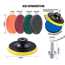 Carica l'immagine nel visualizzatore di Gallery, JOQINEER 13 Pezzi Pagliette Abrasive per Elettrico Trapano - Pulitore 13Pcs