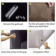 Carica l'immagine nel visualizzatore di Gallery, XUNKE 4PCS Protezione Graffi Gatto, Autoadesive AntiGraffio Protector con 20...