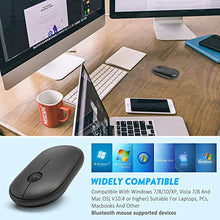 Carica l'immagine nel visualizzatore di Gallery, WisFox Mouse Senza Fili, Bluetooth, Ergonomico Wireless da Nero
