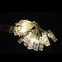 Carica l'immagine nel visualizzatore di Gallery, 20 Foto LED clip luci della stringa per appendere quadri e Bianco Caldo - Ilgrandebazar