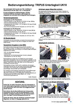 Carica l'immagine nel visualizzatore di Gallery, Set completo: cunei per ruote incl. supporto, 2 bis 1600 Kg Flachhalter, nero - Ilgrandebazar