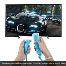 Carica l'immagine nel visualizzatore di Gallery, PowerLead Remote Controller per Wii con Motion Plus Integrato e Nunchuck Blu