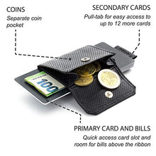 Carica l'immagine nel visualizzatore di Gallery, JAIMIE JACOBS 'Nano Boy Pocket' Mini Portafoglio uomo con Goffratura Nero