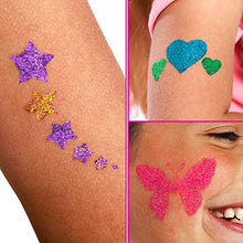 Carica l'immagine nel visualizzatore di Gallery, Regalo Ragazza - Glitter Tattoo Studio, Set Tatuaggi Bambina - Set...