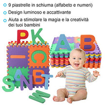 Carica l'immagine nel visualizzatore di Gallery, Tappeto Bambini Puzzle, Puzzle da Gioco Multicolore in Soffice...