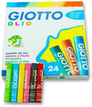 Carica l'immagine nel visualizzatore di Gallery, Giotto pastelli ad olio in astuccio da 24 colori