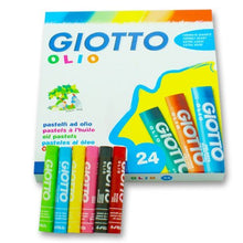 Carica l'immagine nel visualizzatore di Gallery, Giotto pastelli ad olio in astuccio da 24 colori