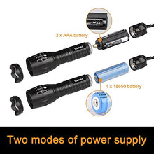 Carica l'immagine nel visualizzatore di Gallery, Linkax Torcia LED alta potenza elettrica Torce Flashlight 800LM...