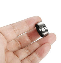 Carica l'immagine nel visualizzatore di Gallery, BESTEEL Anello in Acciaio Inossidabile per Uomo Donna Amore Cuore Anelli - Ilgrandebazar