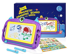 Carica l'immagine nel visualizzatore di Gallery, Peradix Lavagna Magnetica per Bambini - Tavola da Disegno Cancellabile Viola - Ilgrandebazar