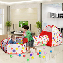 Carica l'immagine nel visualizzatore di Gallery, Tunnel con Palline Bambini - MAIKEHIGH Indoor / Outdoor Gioco e Play Rosso - Ilgrandebazar
