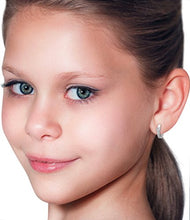 Carica l'immagine nel visualizzatore di Gallery, Miore Orecchino per Bambina Cerchio Argento 925 con Fiore - Ilgrandebazar