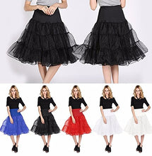 Carica l'immagine nel visualizzatore di Gallery, Boolavard 26" Retro 50s Underskirt Swing L-XL, 2 Pacchi (Nero + Bianco) - Ilgrandebazar