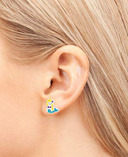 Carica l'immagine nel visualizzatore di Gallery, Laimons Kids Orecchini a pressione gioielli per bambini Sirena colorato con... - Ilgrandebazar