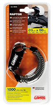 Carica l'immagine nel visualizzatore di Gallery, Lampa 90595 Raptor Lucchetto Antifurto con cavo a spirale - Ilgrandebazar