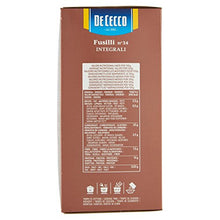Carica l'immagine nel visualizzatore di Gallery, De Cecco Pasta Integrale Fusilli - 500 g