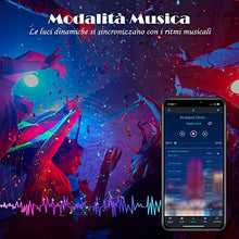 Carica l'immagine nel visualizzatore di Gallery, Striscia LED 15M Bluetooth 5050 SMD RGB,AWANFI Nastri Led 15m