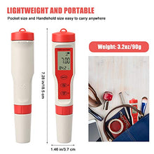 Carica l'immagine nel visualizzatore di Gallery, PH Meter digitale con ATC,4 in 1 TDS EC Temp - 0,01 Risoluzione 0-14pH 02