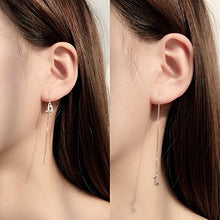 Carica l'immagine nel visualizzatore di Gallery, IYOU - Orecchini alla moda in argento con nota asimmetrica per prevenire... - Ilgrandebazar