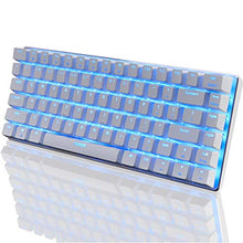 Carica l'immagine nel visualizzatore di Gallery, FELICON Ajazz AK33 Tastiera da Gioco Interruttore blu, Bianco - Luce blu