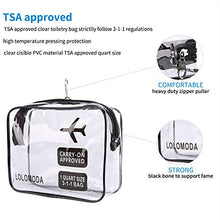 Carica l'immagine nel visualizzatore di Gallery, 2Pcs Beauty Case da Viaggio, Cosmetici Trousse Trasparente, Kit Aereo Nero