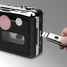 Carica l'immagine nel visualizzatore di Gallery, Rybozen Cassette Player Standalone Portable Digital USB Audio Music/Cassette...