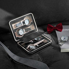 Carica l'immagine nel visualizzatore di Gallery, SONGMICS Scatola Porta Orologi Portatile a 4 Scomparti, Custodia per Orologi... - Ilgrandebazar