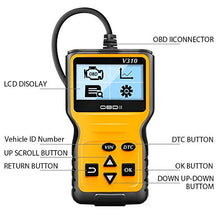 Carica l'immagine nel visualizzatore di Gallery, totobay OBD2 Auto Diagnostica Scanner Lettore di Codice con Lettura e...